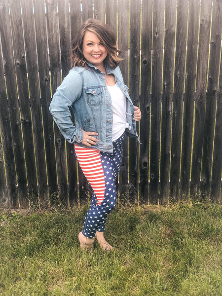 Star Spangled Capri Legging
