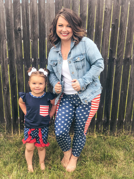 Star Spangled Capri Legging