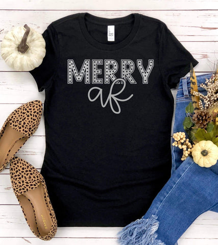 Merry AF tee