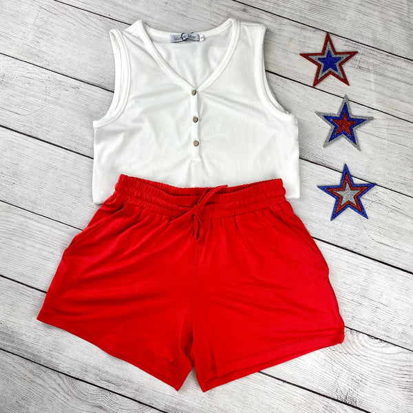 IN STOCK Jamie Shorts - Classic Red FINAL SALE