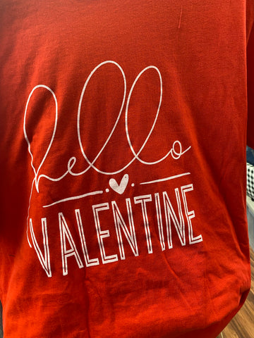 Hello valentine tee