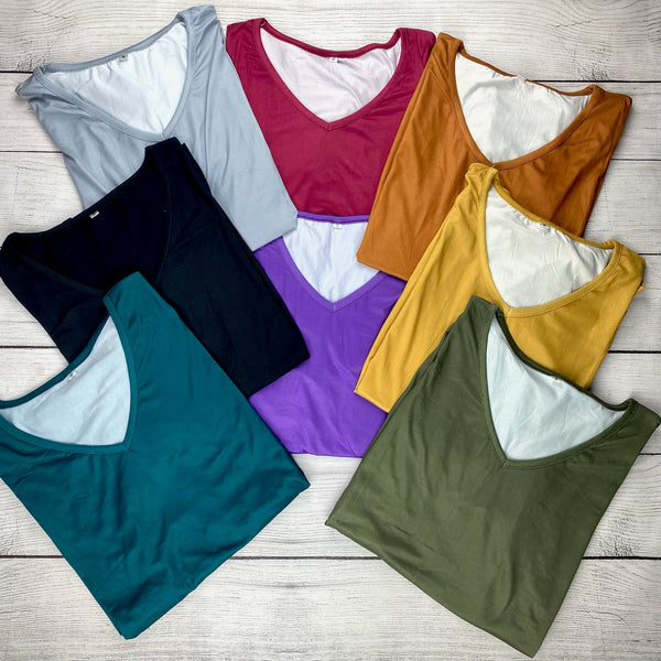 Chloe Cozy Tee - PURPLE IN STORE