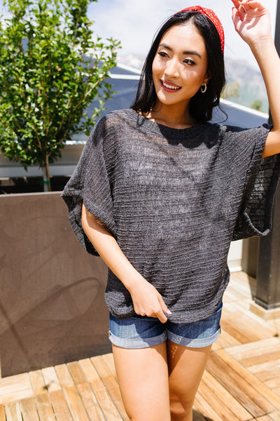 *Light Up The Night Charcoal Sweater