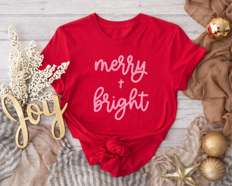 Merry + bright  tee