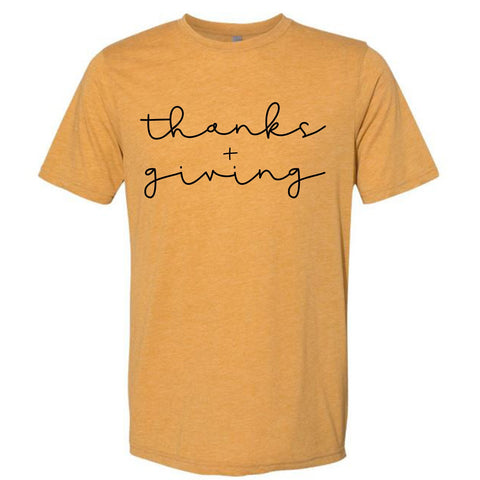 thanks + giving graphic tee